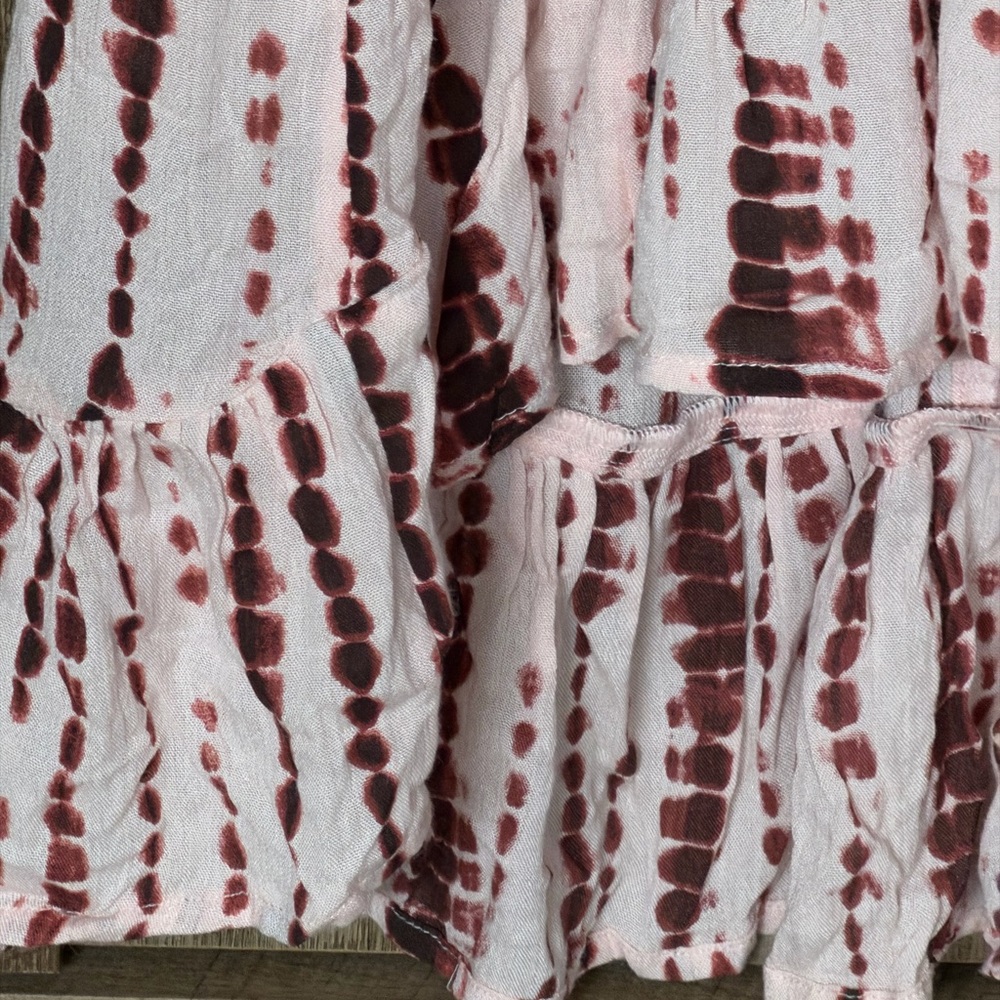 Abercrombie & Fitch Boho Light Weight  Maxi Skirt Hi-Low Ruffle Size S - Picture 5 of 13